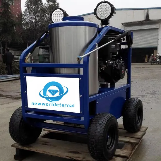 Commercial Headlight 13.5HP/300bar/4000psi Gasoline Hot Water Jet Drain Cleaner Washer